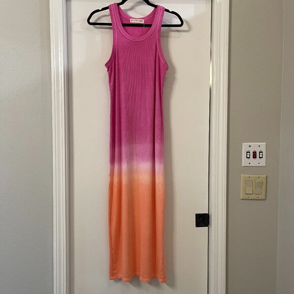 Electric & Rose Rocky Rib Dress Pink/White/Orange NWT $148 MSRP - Picture 2 of 7